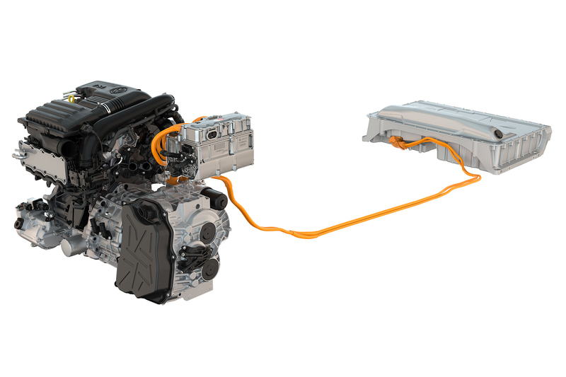 新モデルとなる「1.5 eTSI」は48Vマイルドハイブリッドシステムを搭載。1.5リッターガソリンターボエンジンと組み合わせられる