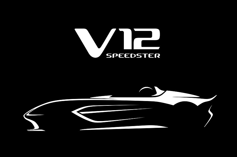 2人乗りのオープンコクピットモデル「V12スピードスター」のスケッチ