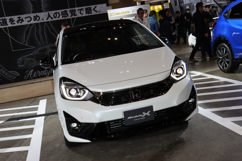 外観では専用のフロントグリル、前後エアロバンパー、テールゲートスポイラー、Modulo X専用エンブレムなどを装着し、ドアミラーやドアロアガーニッシュ、リアライセンスガーニッシュなどがブラック塗装となる。足まわりでは専用16インチアルミホイール、専用サスペンションなどを採用