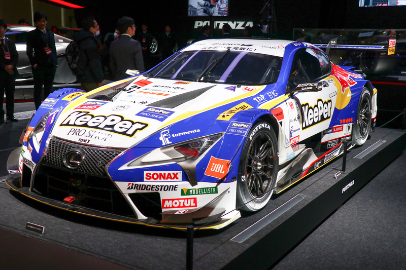 POTENZAを装着したクルマが展示された