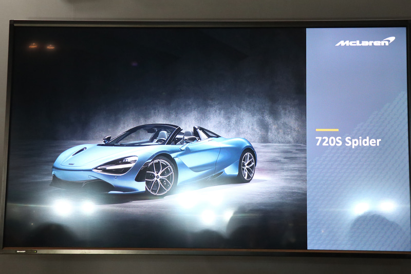 今回展示した720S Spider