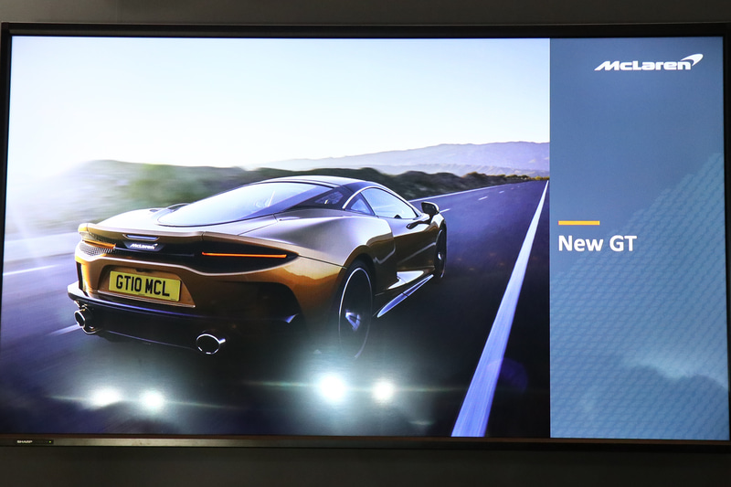 今回展示したマクラーレン GT