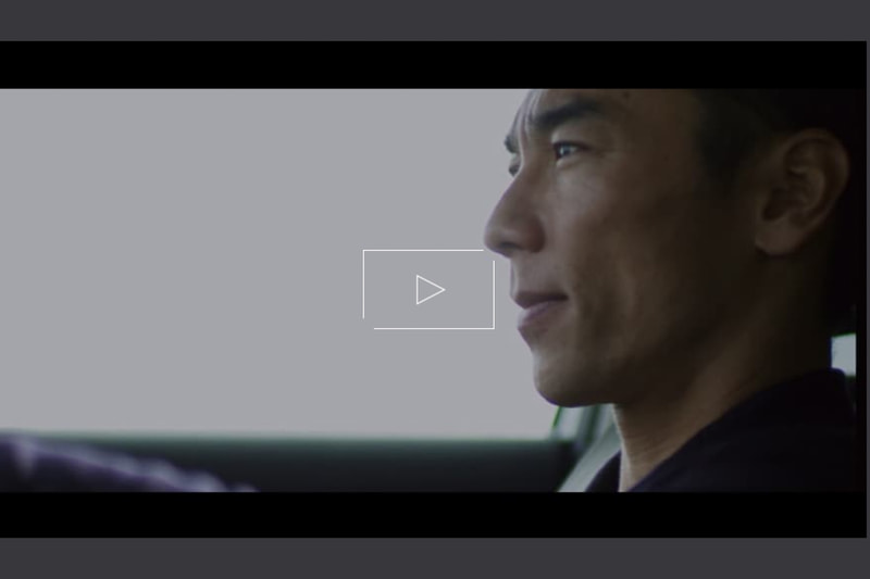 インプレッションをする佐藤琢磨選手