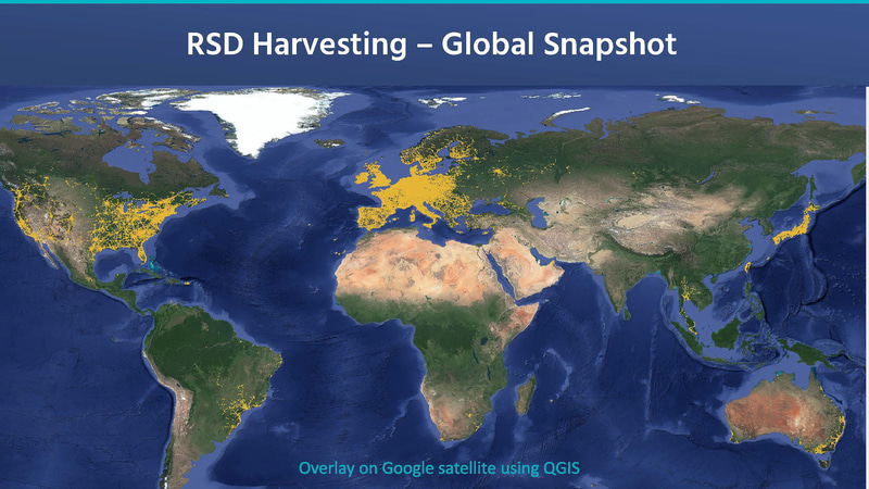 グローバルのカバー状況。参加している自動車メーカーが日米欧がメインということもありまずは日米欧が先行（出典：Mobileye、REM Mapping Revolution）