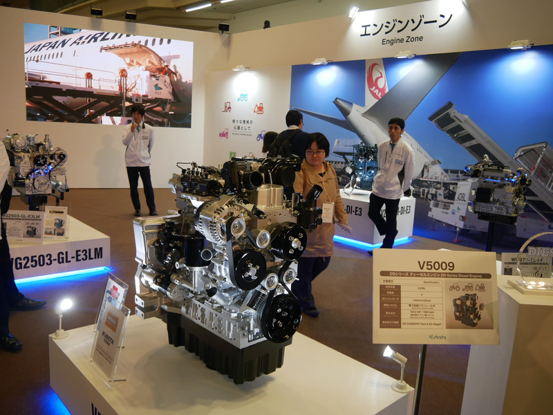 エンジンはクボタの強みが発揮される分野。約7割が外販だという