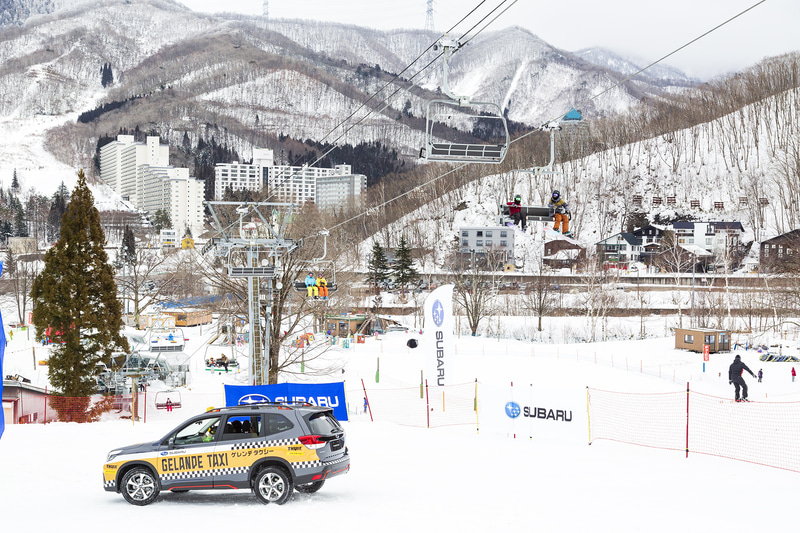 第4高速リフト下でUターン。8の時を描いてスタート地点に戻るコースレイアウト