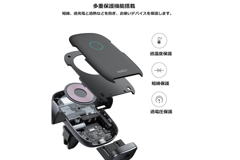 Samsungの急速充電器、またはQuick Charge2.0/3.0対応のUSBカーチャージャーと一緒に使用すると、iPhone11/iPhone11Pro/iPhone11ProMax/iPhone XやSamsung製スマートフォンGalaxy S10/S10+/Note9等にそれぞれ7.5W/10Wで急速充電が可能となる