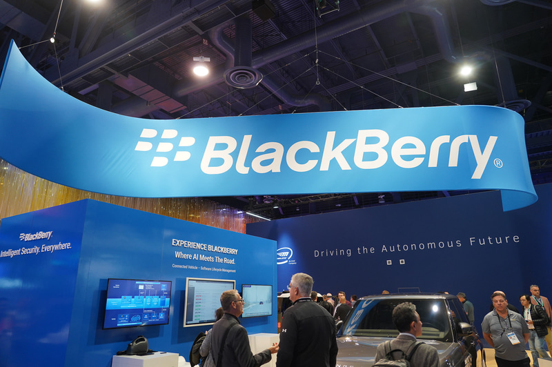CES 2020でのBlackBerry QNXブース