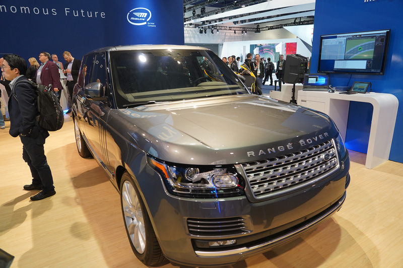 CES 2020でデモに利用されたレンジローバー