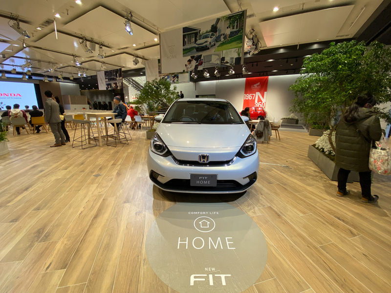 新型フィットのHOME（ホーム）