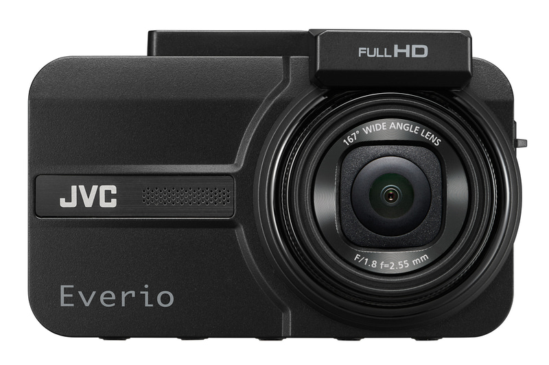 2カメラ仕様のフルHDドライブレコーダー「GC-TR100」のフロントカメラ