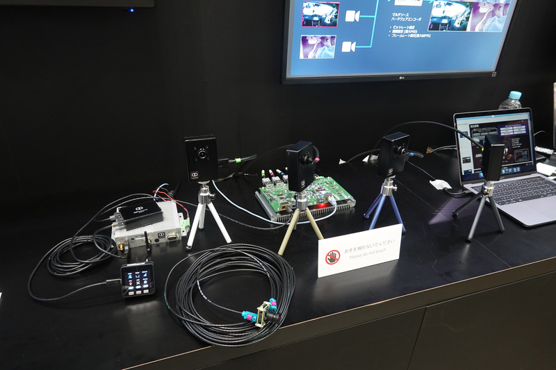 「intdash Automotive Pro」の撮影ソリューション。カメラもアプトポッドが提供し、システムの構築を容易にしている