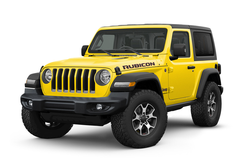 2ドアモデルの「ラングラー・ルビコン」。ヘラヤライエローC/C（限定60台）