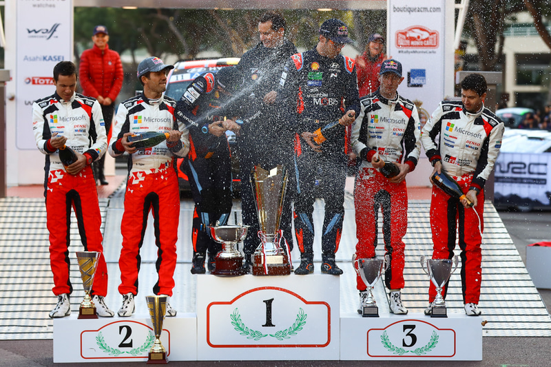 ラリー・モンテカルロの優勝はヒュンダイのティエリー・ヌービル/ニコラス・ジルソー組。TOYOTA GAZOO Racing World Rally Teamもダブル表彰台を獲得した