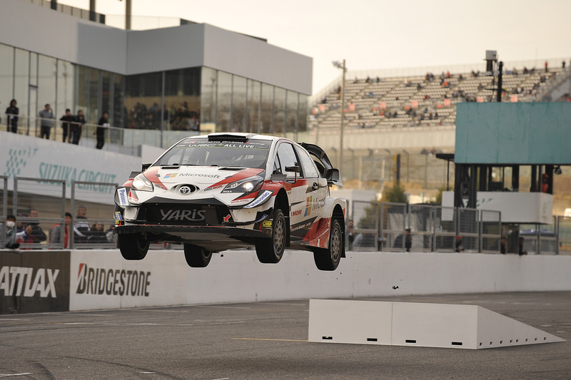 10年ぶりとなる「ラリー ジャパン」に向けたヤリスWRCのデモ走行も行なわれる