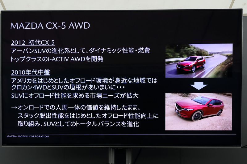 オフロード・トラクション・アシストのプレゼンテーション