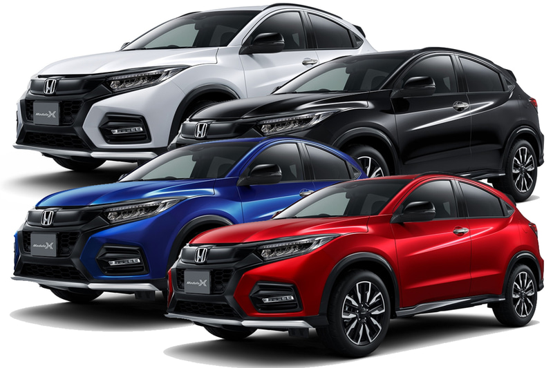 ボディカラーは上から順に「プラチナホワイト・パール」「クリスタルブラック・パール」「プレミアムクリスタルブルー・メタリック」「プレミアムクリスタルレッド・メタリック」の計4色のみ