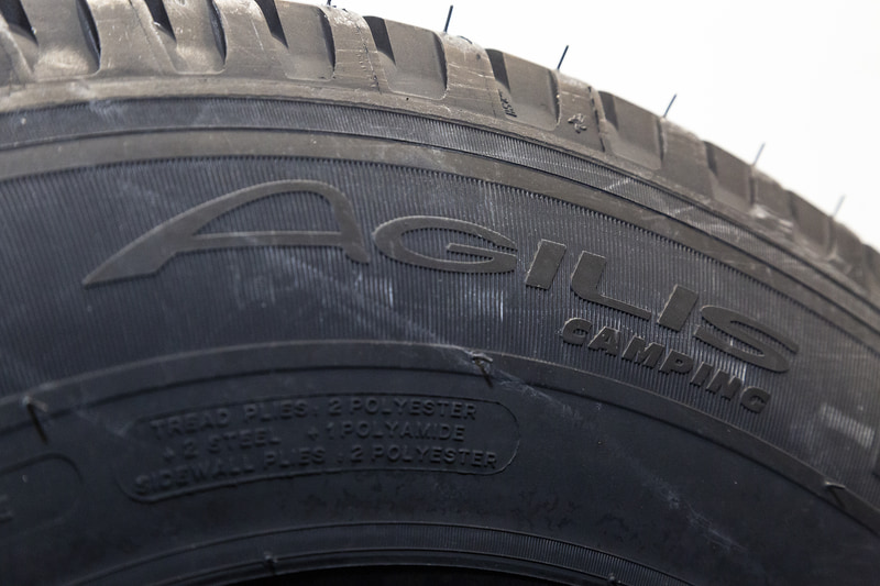 「AGILIS CAMPING」のラインアップは15～16インチで5サイズ。M＋S表記も