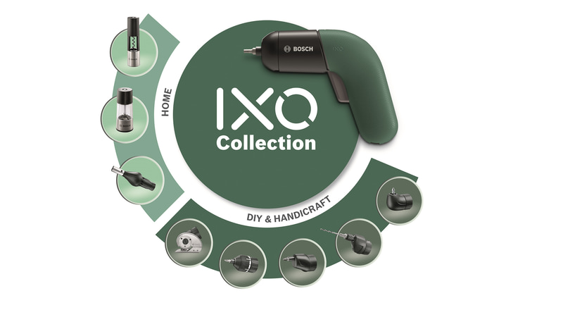 日常生活で活躍するアタッチメントは「バーベキューファン」「ペッパーミル」「ワインオープナー」「マルチカッター」「トルクアダプター」「スミヨセアダプター」「アングルアダプター」「ドリルアダプター」があり、それぞれ別売りとなる。