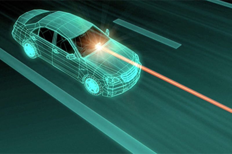 レーザー受光イメージ