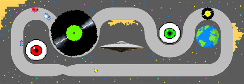 サーキットを俯瞰で見たイメージ