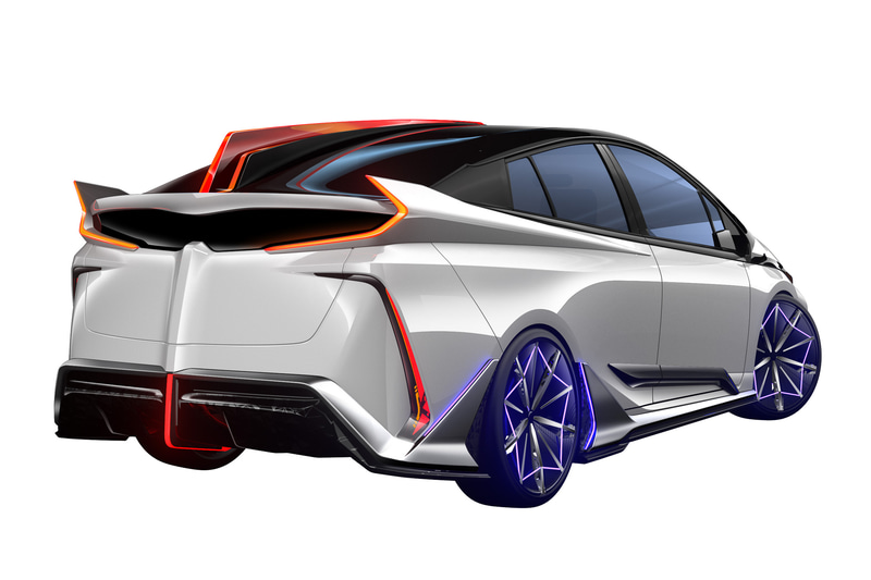 Ambivalent“RD”PRIUS PHV CONCEPTは、TRDの技術力とモデリスタのデザイン力を合わせて作り上げたコンセプトモデル。「プリウスPHV」という次世代のクルマを、両ブランドがさらに魅力的で先進的にドライビバビリティーの優れたクルマに仕上げた