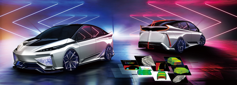 TRDとモデリスタによるコンセプトカー「Ambivalent“RD”PRIUS PHV CONCEPT」を関西地区初披露