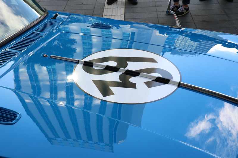 レストア前はペイントで書かれていたが、実車と同様にステッカーで再現しなおした