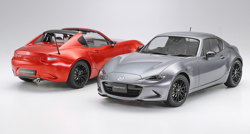 1/24スポーツカーシリーズの新製品「マツダ ロードスター RF」（写真はキットを組み立て、塗装したもの）