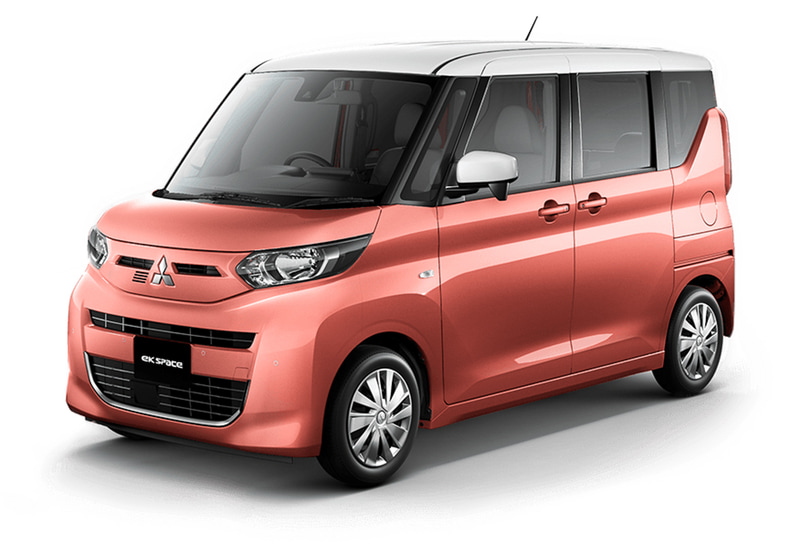 コーラルピンク＋ホワイトルーフ