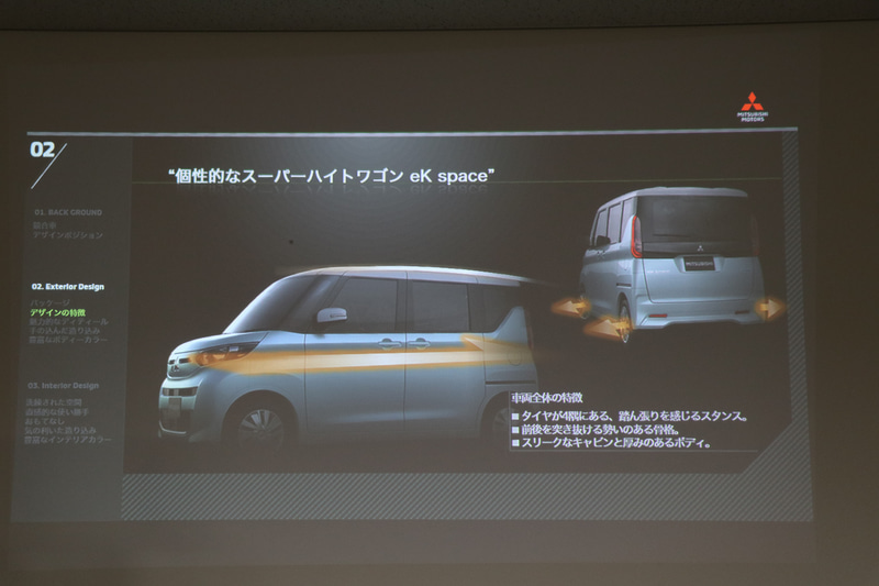 デザインの特徴（eKスペース）