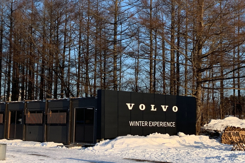 千歳ではボルボの試乗会が行なわれた