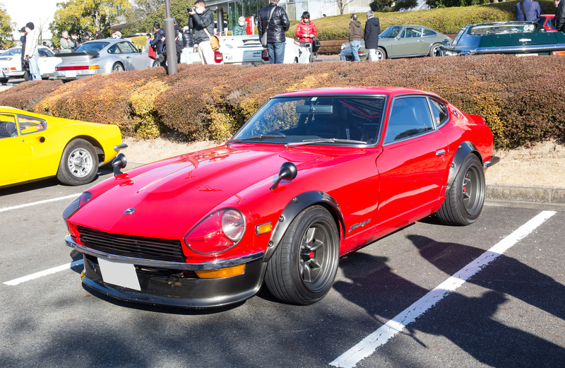 P1駐車場で開かれた「サーキットの狼ミーティング」の展示車両