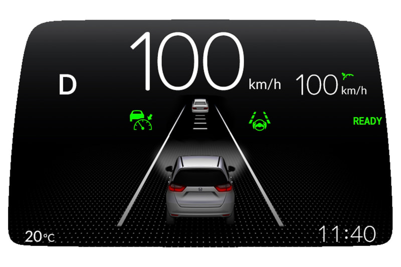 メーターパネルの表示イメージ。デジタル化によって多彩な情報を分かりやすく表示