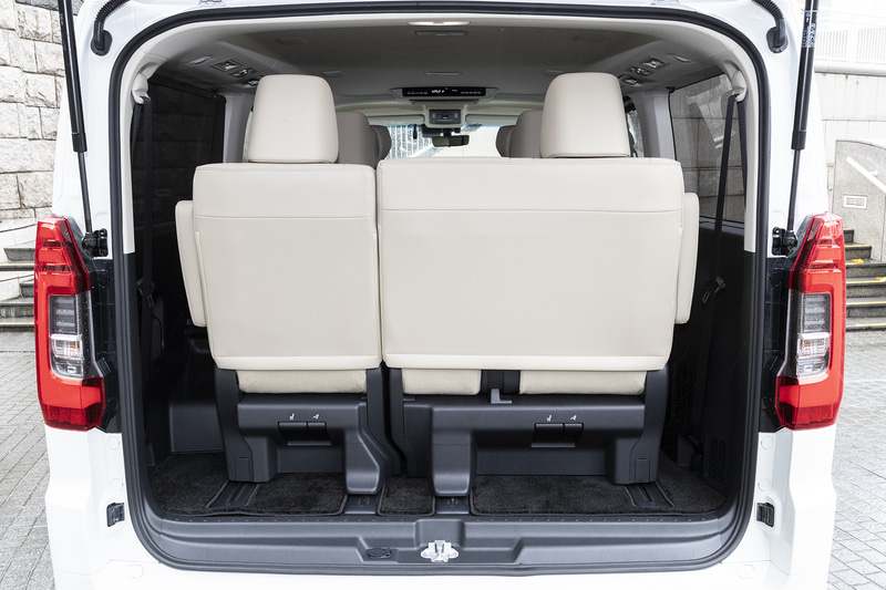 4列目シートを一番後ろにしたところ