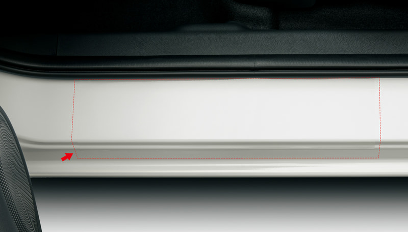 サイドシルプロテクションフィルム：3850円