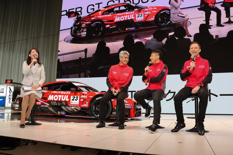 NISMOの鈴木豊監督、松田次生選手、ロニー・クインタレッリ選手