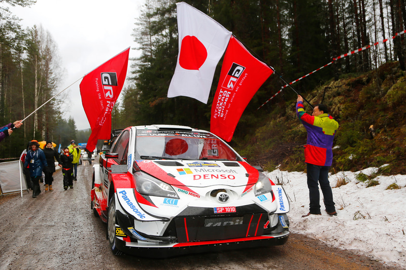 優勝したエルフィン・エバンス/スコット・マーティン組のヤリスWRC ＃33号車