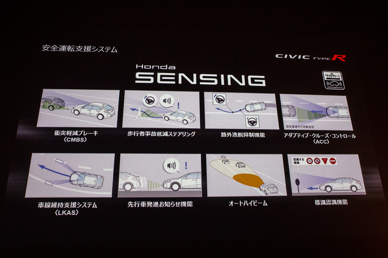 今の時代のスポーツカーには安全性の進化も重要なポイントであると考え、ACC（アダプティブクルーズコントロール）を含む、Honda SENSINGを装備する。サーキットなどでは安全機能をOFFにすることも可能