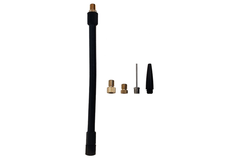 自転車のタイヤやボールなどに空気を入れるための各種アダプターが付属