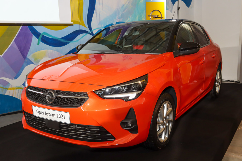 会場に展示されたコルサ