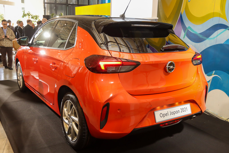 会場に展示されたコルサ