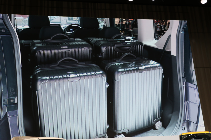 広い室内と広いトランクスペースだけでなく、使いやすい室内であり、使いやすいトランクスペースとなっている。リアゲートはダンパーを工夫して女性でも少ない力で閉じられる工夫が凝らされている