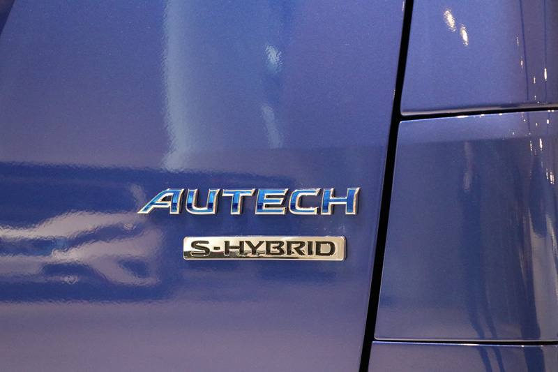 リアゲートにはAUTECHのエンブレムが付く