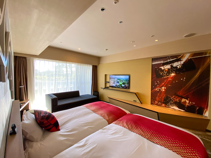 家族で一緒に添い寝できるハリウッド ツインベッドを用意