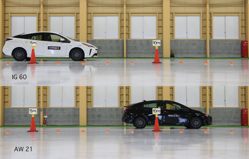 条件にもよると思うがクルマ1台分以上の差が現われた