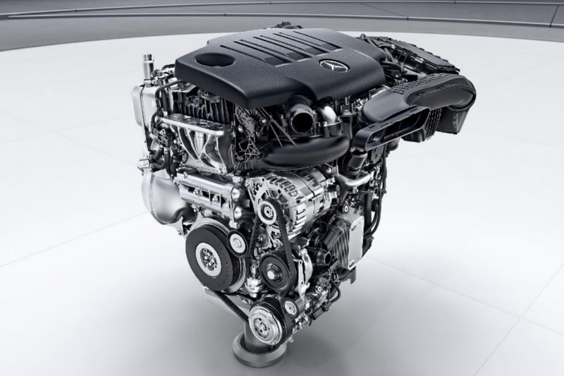 最高出力110kW（150PS）、最大トルク320Nmを発生する直列4気筒 2.0リッター直噴ディーゼルターボエンジンの「OM654q」