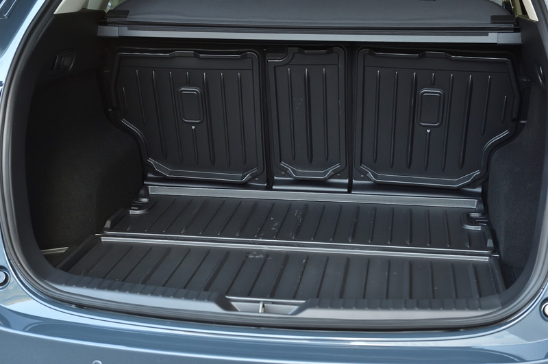 汚れたものでもそのまま積めるラゲッジトレイ