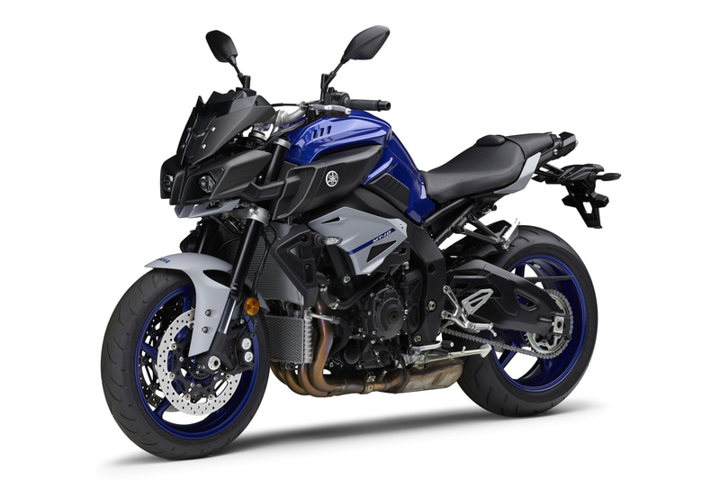 ディープパープリッシュブルーメタリックの「MT-10 ABS」