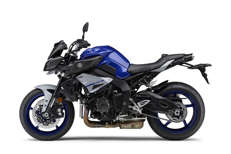 ディープパープリッシュブルーメタリックのMT-10 ABS